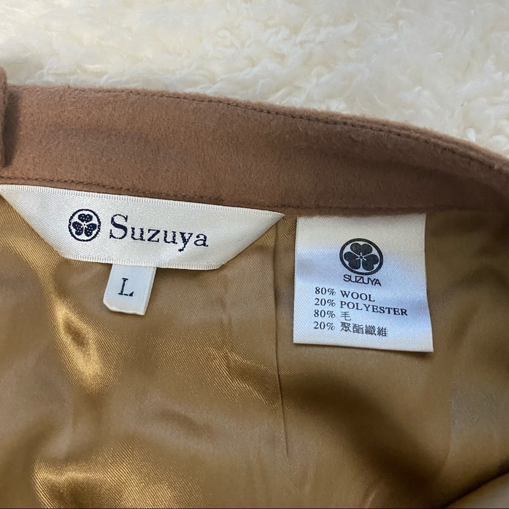 Vintage Suzuya Brown Wool Skirt Size Large - Picture 3 of 7